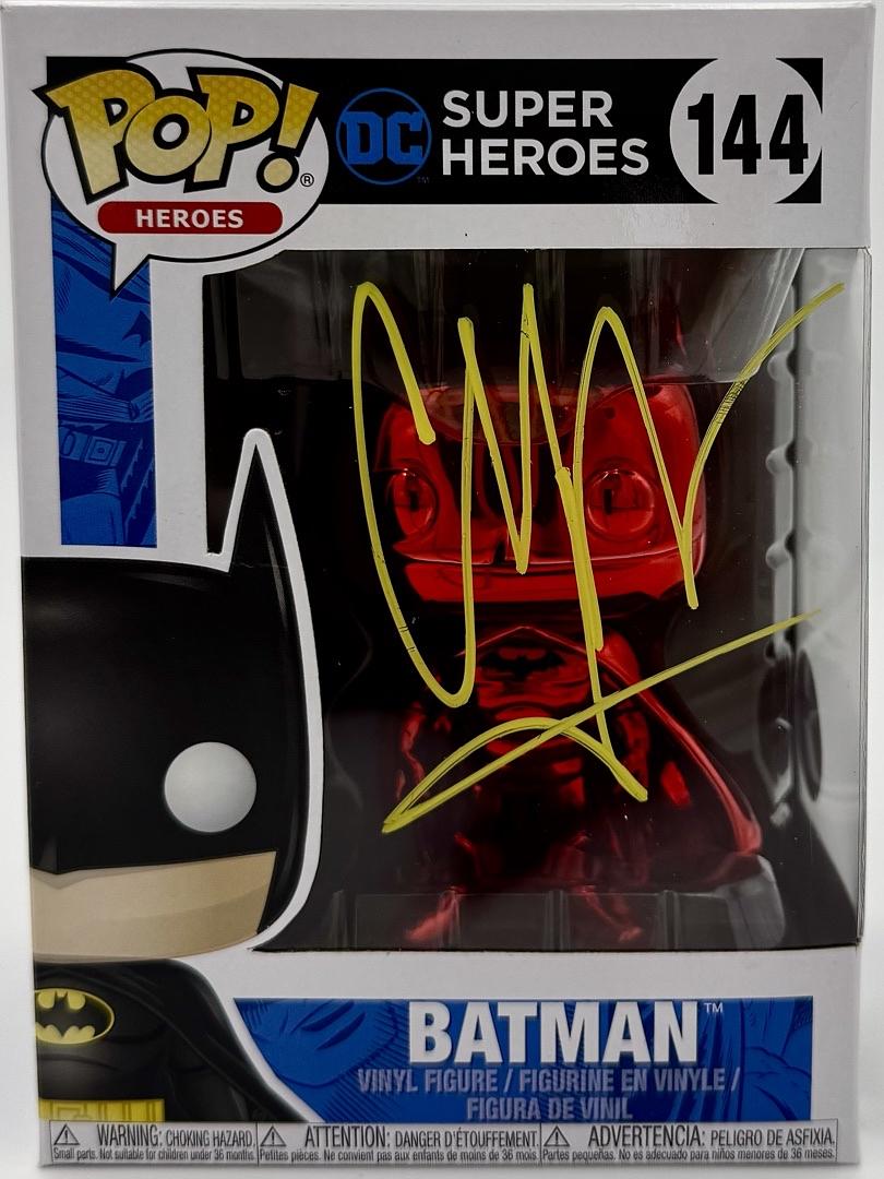 Christian Bale Signed Funko Pop #144 (Batman) - Beckett COA